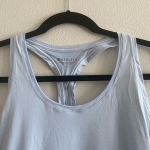 NWOT Athleta Light Blue Razorback Athletic Tank Top Size Small